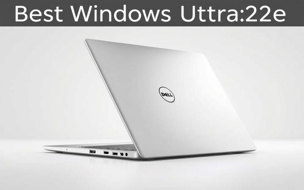 A high-resolution, detailed render of the Dell XPS 15 (2025 Edition) laptop, capturing its sleek and premium design. The device is presented in a well-lit studio setting, showcasing its slim aluminum chassis, minimalist silver finish, and the latest-generation Dell logo. The display is visible, reflecting the bright lighting, with a sharp and vivid 4K OLED panel. The laptop is positioned at a slight angle, allowing a clear view of its ports, including USB-C, HDMI, and a headphone jack. The background is clean and simple, emphasizing the laptop's design. The image conveys a sense of sophistication and high-end quality, fitting the "Best Windows Ultrabook" description. A high-resolution, detailed render of the Dell XPS 15 (2025 Edition) laptop, capturing its sleek and premium design. The device is presented in a well-lit studio setting, showcasing its slim aluminum chassis, minimalist silver finish, and the latest-generation Dell logo. The display is visible, reflecting the bright lighting, with a sharp and vivid 4K OLED panel. The laptop is positioned at a slight angle, allowing a clear view of its ports, including USB-C, HDMI, and a headphone jack. The background is clean and simple, emphasizing the laptop's design. The image conveys a sense of sophistication and high-end quality, fitting the "Best Windows Ultrabook" description.