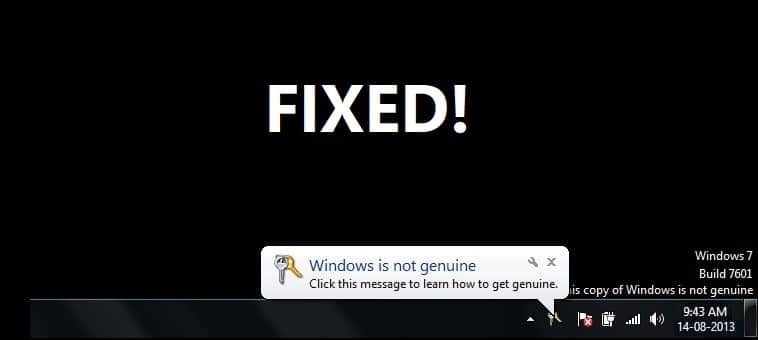 This Copy of Windows Is Not Genuine