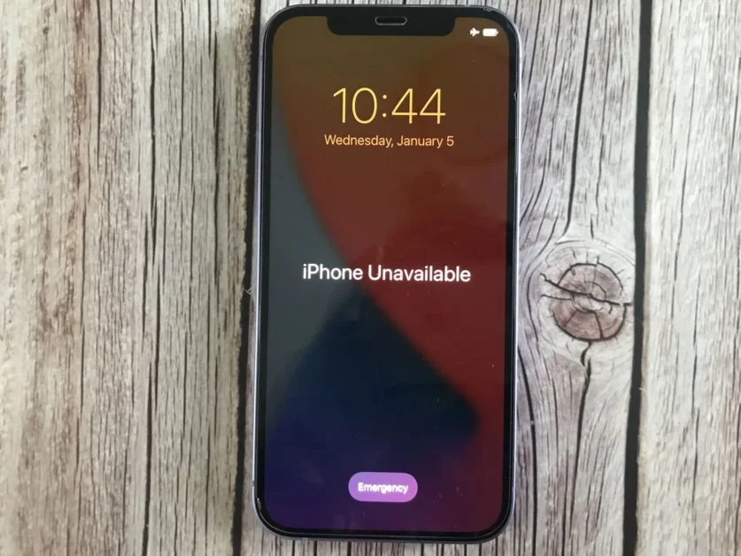 iPhone Unavailable