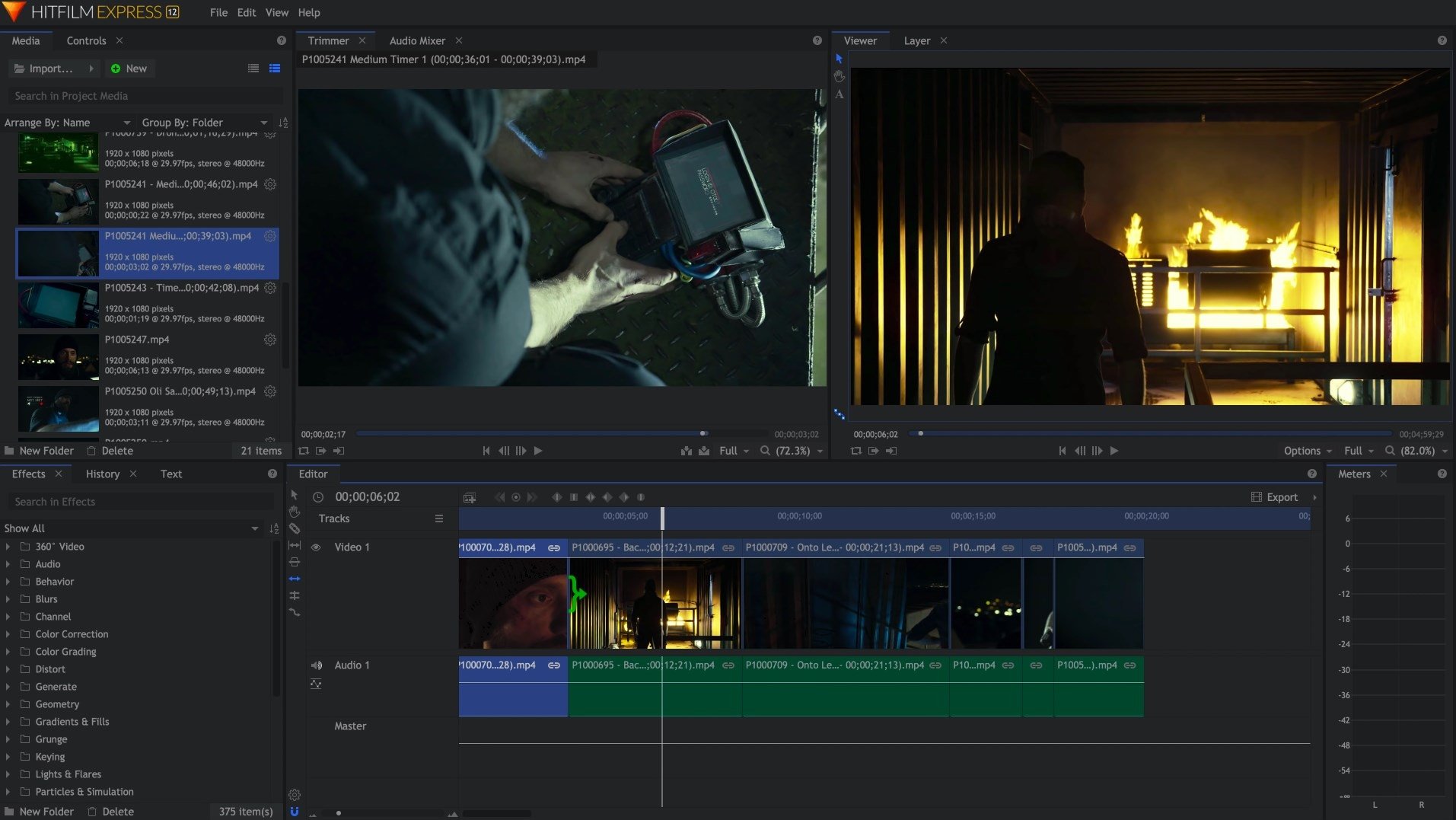 HitFilm UI