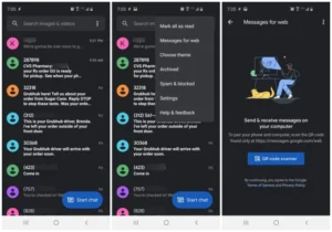 google messenger screen