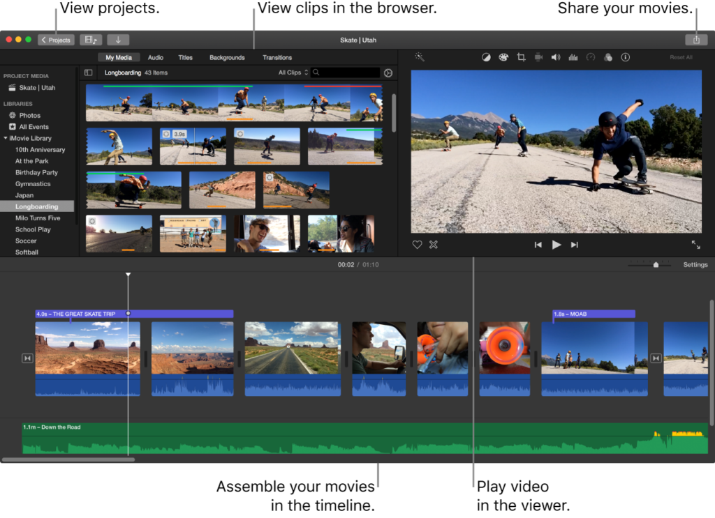 iMovie Screenshot